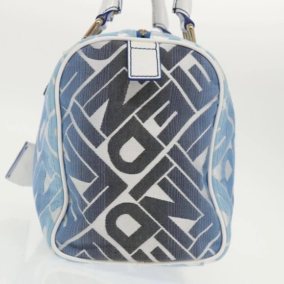 FENDI Zucca Canvas Hand Bag Blue Gold Auth 97002AV - Picture 4 of 15